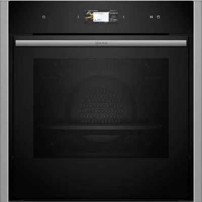 Abbildung von NEFF B64VS71N0 Einbau Backofen N90, Integrierbarer 60 x 60cm, Slide&amp;Hide, Full Touch TFT Display, Favorit, Vario Steam, Soft Open &amp; Close, Schwarz