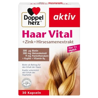 Abbildung von Doppelherz Haar Vital+zink+hirseextrakt Kapseln