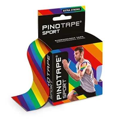 Abbildung von Pinotape Sport kinesiologisches Tape 5 cm x m Pride Regenbogen