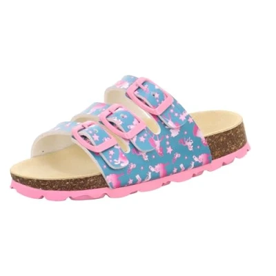 Abbildung von Superfit Mädchen FUSSBETTPANTOFFEL Hausschuhe, GRüN 7010