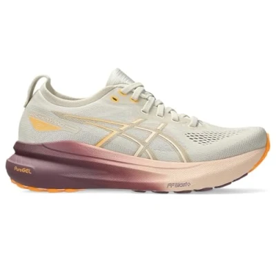 Abbildung von Asics Gelkayano 31 Laufschuh Stabilität, Damen, Größe: 39, Oatmeal/pearl pink Schuhe