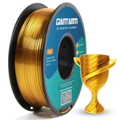 Abbildung von GIANTARM Silk PLA Filament 1.75mm, 3D Drucker 1kg Spule, Gold