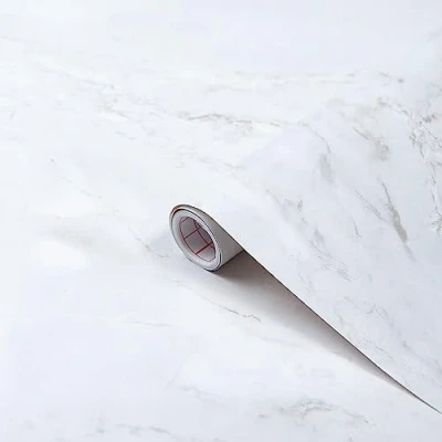 Abbildung von d c fix Möbel Klebefolie Romeo Matt White Marmor Optik 45 cm x 2 m Möbelfolie Küchenfolie selbstklebende Deko Folie Küche Tisch Fensterbank Bad Schrank Stein wasserfest weiß grau