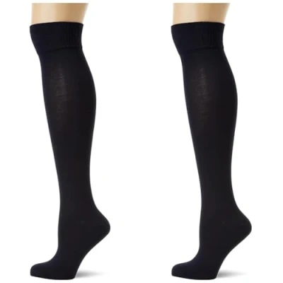 Abbildung von Nur Die Damen Dames &quot;Bamboe Knie&quot; Kniestr mpfe, Blau, 39 42 EU
