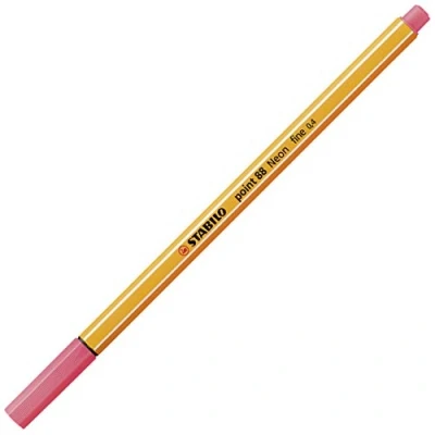 Abbildung von STABILO Fineliner point 88 Einzelstift leuchtfarbenrot