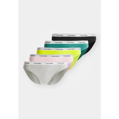 Abbildung von Calvin Klein Underwear ICON LOGO 5 PACK Slip, Damen, Größe: Large, Multicoloured