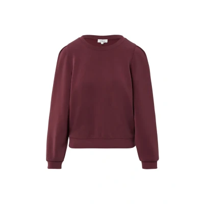 Abbildung von s.Oliver MIT PUFFÄRMELN Sweatshirt, Damen, Größe: 34, Bordeaux