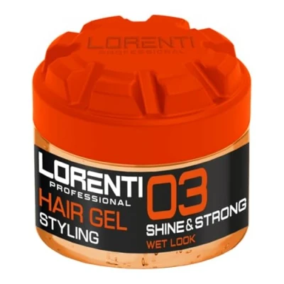 Abbildung von LORENTI TOKYO &amp; SEOUL Barber hair Styling Gel 03 Shine Strong wet look 300ml Haargel Herren Starker Halt Kein Verkleben und ohne Rückstände Alkohol Frei