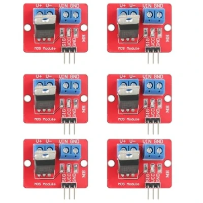 Abbildung von 6 Stück MOSFET Treibermodul 3,3 V / 5 Treibermodule PWM Treiberplatinen LED Ausgang 0 24 Taste Laufwerk