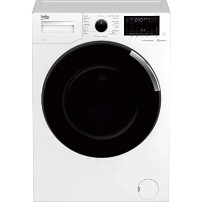 Abbildung von Beko WTC81465S b300 freistehender Waschvollautomat, Waschmaschine, 8 kg, 1400 U/min, Bluetooth, Fleckenprogramm, Pet Hair Removal, AquaWave, ProSmart Inverter Motor, Weiß