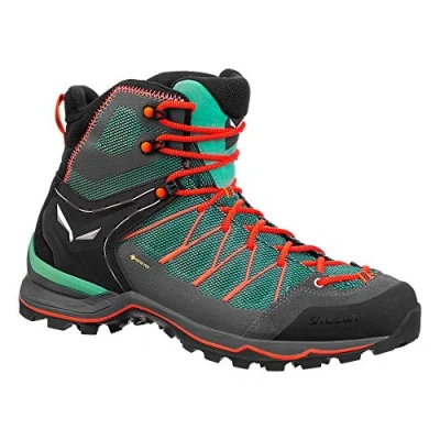 Abbildung von Salewa MTN Trainer LITE MID GTX Hikingschuh, Damen, Größe: 38, Feld green/fluo coral Schuhe