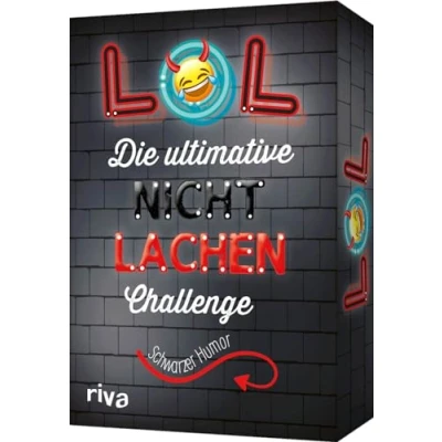 Abbildung von LOL Die ultimative Nicht lachen Challenge Schwarzer Humor: mit den besten Witzen, Flachwitzen, Scherzfragen. Partyspiel Trinkspielvariante. Ab 18 Jahren