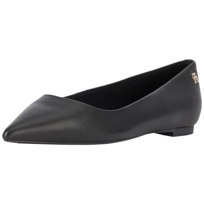 Abbildung von Tommy Hilfiger Damen Ballerinas Essential Pointed Ballerina Elegant, Schwarz (Black), 37 EU