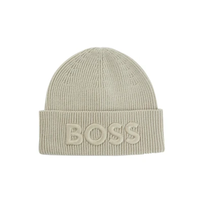 Abbildung von BOSS Afox_r Mütze, Größe: one Size, Light beige