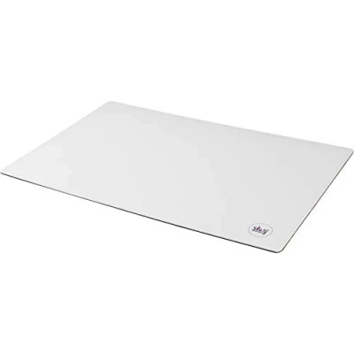 Abbildung von silwy® Metall Matte White im Leder Look zum Verstauen von Magnetgeschirr, 40 x 27 cm, zuschneidbar, perfekt für Caravaning und Boating