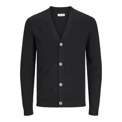 Abbildung von Jack &amp; Jones Jjeemil KNIT Button Cardigan Strickjacke, Herren, Größe: Medium, Black