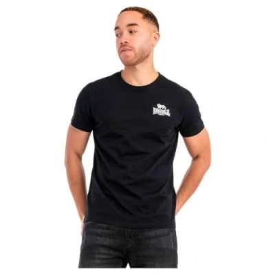 Abbildung von Lonsdale Normale Passform Whiteness Tshirt print, Herren, Größe: Large, Black white
