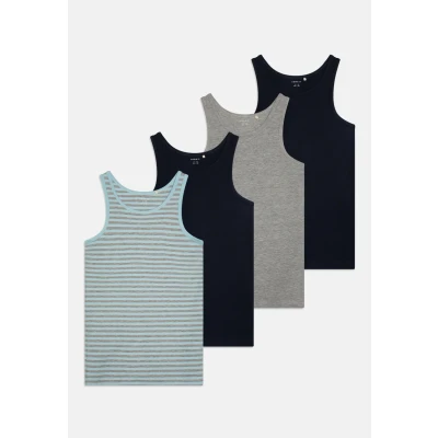 Abbildung von Name it Nkmtank 4 PACK Unterhemd/shirt für Kinder, Größe: 122/128, Aquamarine