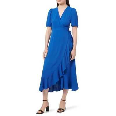 Abbildung von ONLY Mette WRAP MIDI Freizeitkleid, Damen, Größe: Small, Surf the web