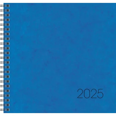 Abbildung von BRUNNEN Buchkalender Modell 766 (2025), 2 Seiten = 1 Woche, 210 x 205 mm, 144 Seiten, Karton Einband, blau
