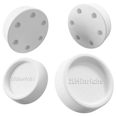Abbildung von Hinrichs 4er Set Schwingungsdämpfer Rund Dämpfer Waschmaschine Vibrationsdämpfer Gummifüße Antivibration Antivibrationszubehör für AEG Bosch Siemens Privileg