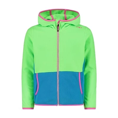 Abbildung von CMP Kinder Highloft Fleecejacke mit fester Kapuze, Titan Türkis, 128