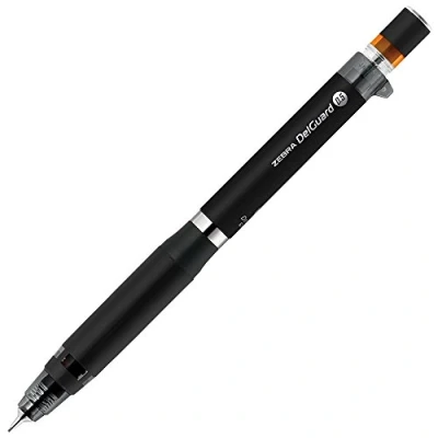 Abbildung von Zebra P MA88 BK Druckbleistift, Del Guard Typ ER, 0,5 mm, Schwarz