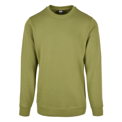 Abbildung von Urban Classics Basic CREW Strickpullover, Herren, Größe: Medium, Newolive