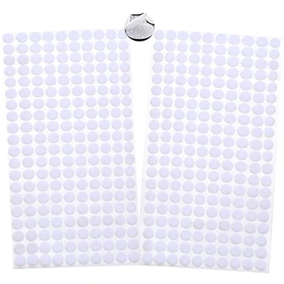 Abbildung von Klett Klebepunkte,Klettpunkte Selbstklebend 10mm,400 Stück Punkte 200 Paar Schlaufe Self Adhesive Klebend Klettverschluss für Papier,Metall,Kunststoff,Glas,Leder (Weiß)