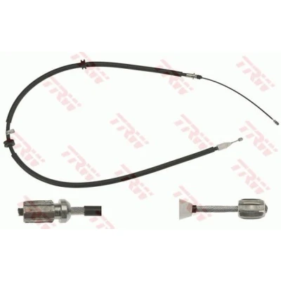 Abbildung von TRW GCH486 Handbremsseil 1520, 1235 Scheibenbremse RENAULT: Kangoo I Express,