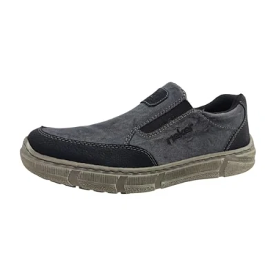 Abbildung von Rieker Herrenschuhe Slipper Grau Freizeit, Schuhgröße:45 EU