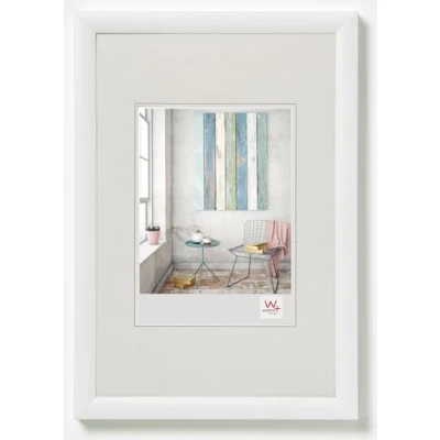 Abbildung von walther design Bilderrahmen weiss 20 x 30 cm Trendstyle Kunststoffrahmen KP030W, Weiß