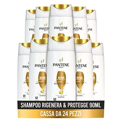 Abbildung von Pantene Pro V Regeneriert &amp; schützt Shampoo, repariert sofort Anzeichen von Schäden, 24 x 90 ml