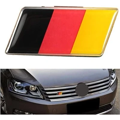 Abbildung von Jennifer Aluminium Deutsch Deutschland Flagge Abzeichen Gitter Emblem Autoaufkleber Aufkleber Universal Dekoration