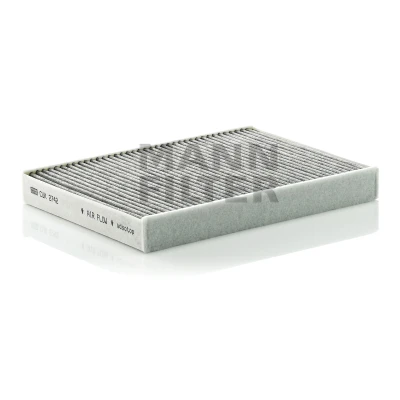 Abbildung von MANN FILTER CUK 2742 Innenraumfilter Aktivkohlefilter 270 196 32 CITROËN: C5 III Estate, 3, PEUGEOT: 407 SW, Saloon, Coupe
