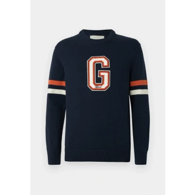 Abbildung von GANT Graphic Badge Strickpullover, Herren, Größe: XL, Evening blue