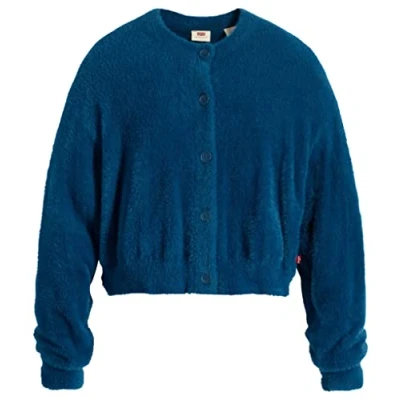 Abbildung von Levi&#039;s CAT Cardigan Strickjacke, Damen, Größe: Small, Blues