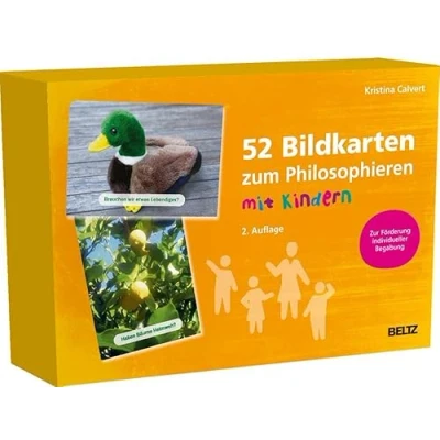 Abbildung von 52 Bildkarten zum Philosophieren Mit Kindern: Zur Förderung individueller Begabungen seitigem Booklet (hochbegabung und pädagogische praxis)