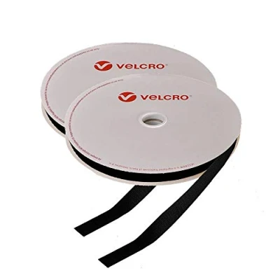 Abbildung von Velcro® Klettband, 10 mm, 1 m, Schwarz