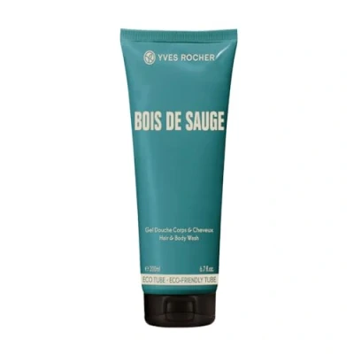 Abbildung von Yves Rocher Bois de Sauge Dusch Shampoo, Intensiv aromatische Frische für Herren, 1 x Tube 200 ml
