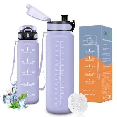 Abbildung von Vikaster trinkflasche, Trinkflasche 1500ml, Große Kohlensäure Geeignet, auslaufsicher, Sportflasche für Fitness, Outdoor