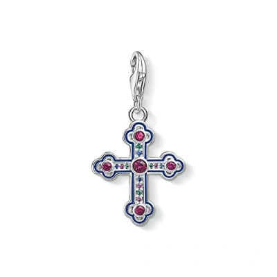 Abbildung von Thomas Sabo Damen Charm Anhänger Viktorianisches Kreuz 925 Sterling Silber 1496 391 7