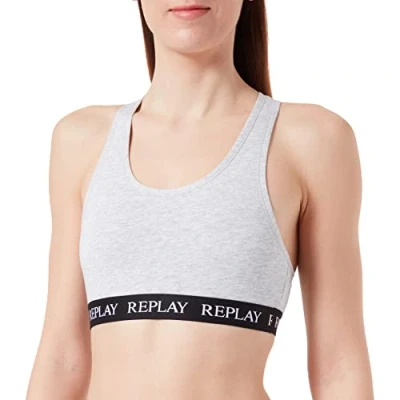 Abbildung von Replay Damen Bralette Sport BH, P390 (Rot), XL