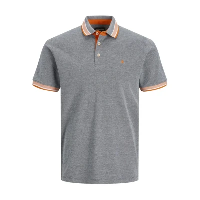 Abbildung von JACK &amp; JONES Herren Poloshirt JJEPAULOS Slim Fit S M L XL XXL 100% Baumwolle, Größe:L, Farbe:Navy Blazer NEON 12136668