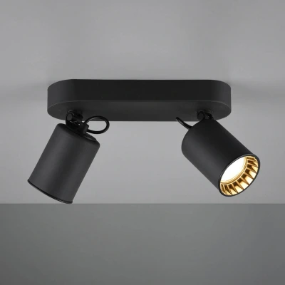 Abbildung von Trio Leuchten Strahler Pago 803500232, Metall Schwarz matt, exkl. 2x GU10