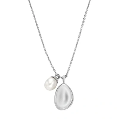 Abbildung von Skagen Damen Halskette Agnethe Pearl Silver Edelstahl, SKJ1831040