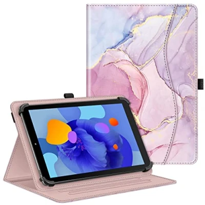 Abbildung von Fintie Tablet Universal Hülle für Blackview Tab60 WiFi 10 Zoll/Tab 70/Tab 80 10&quot;, SGIN/HotLight/DOOGEE/Fullant 10.1 Zoll, Multi Winkel 9 11 Zoll Tablet, MarmorRosa