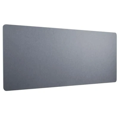 Abbildung von RICOO Akustik Trennwand für Schreibtisch 160 x 80 2,3 cm Sichtschutz ZAP1680 G Filz Grau Büro Home Office Pinnwand Schallschutz Raumtrenner Tischtrennwand mit Klemmen Schalldämmung