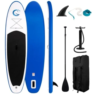 Abbildung von FunWater Aufblasbares Stand Up Paddle Board Multifunktionale Paddelboards mit Flossen, Sicherheitsleine, Handpumpe,Paddel, Sup Rucksack, für Erwachsene und Jugendliche Aller Könnensstufen
