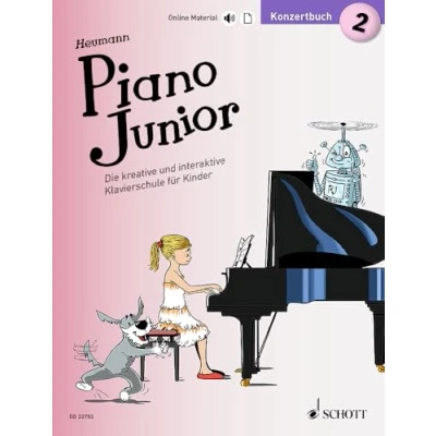 Abbildung von Piano Junior: Konzertbuch 2: Die kreative und interaktive Klavierschule für Kinder. Band 2. Klavier. (Piano Junior deutsche Ausgabe, 2)